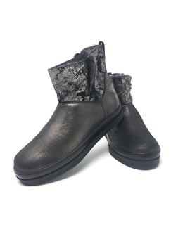 BOTIN PELO INTERIOR GRIS PLOMO