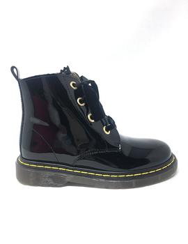 BOTIN CHAROL NEGRO C/PUNTILLA