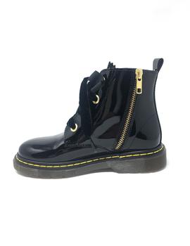 BOTIN CHAROL NEGRO C/PUNTILLA