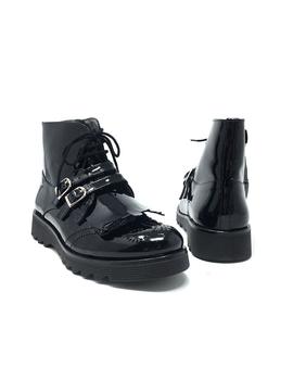 BOTIN CHAROL NEGRO 2 HEBILLAS