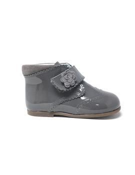 BOTIN VELCRO CHAROL GRIS