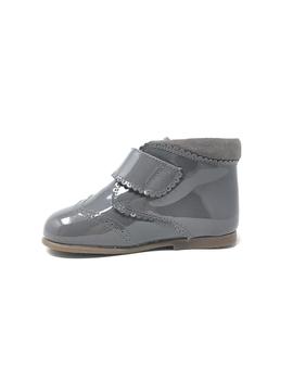 BOTIN VELCRO CHAROL GRIS