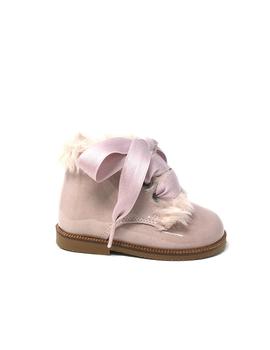 BOTIN CHAROL ROSE CON PELITO