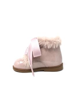 BOTIN CHAROL ROSE CON PELITO