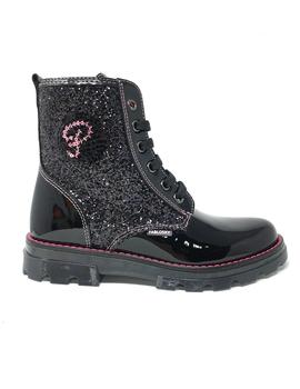 BOTA PABLOSKY CHAROL NEGRO CON GLITTER