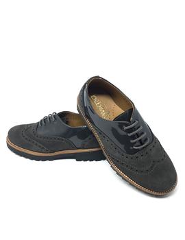 BLUCHER SERRAJE HIDROF- CHAROL GRIS