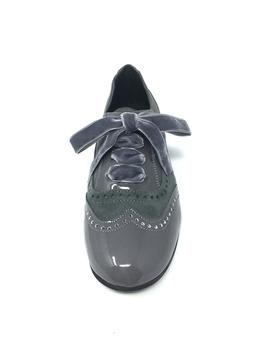 BLUCHER CHAROL CENIZA CON ANTE GRIS