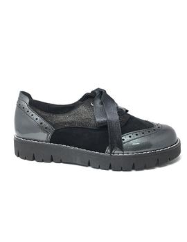 BLUCHER GRIS COMBINADO CHAROL Y ANTE