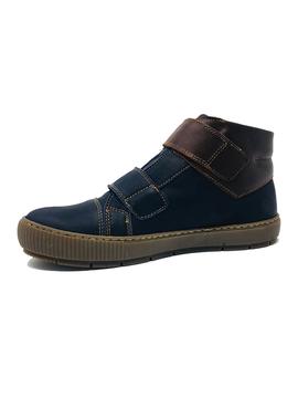 BOTIN AZUL/ MARRON DOS VELCROS