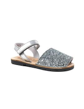 MENORQUINA GLITTER PLATA