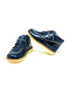 BOTIN CHAROL AZUL VELCRO