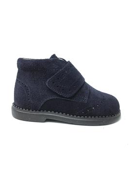 BOTIN VELCRO SERRAJE MARINO