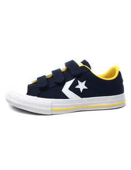 CONVERSE VELCRO AZUL-AMARILLO