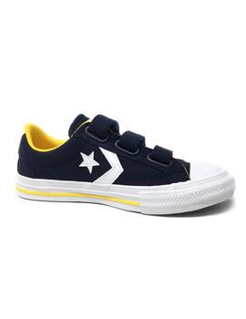 CONVERSE VELCRO AZUL-AMARILLO