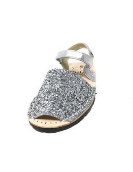 MENORQUINA GLITTER PLATA