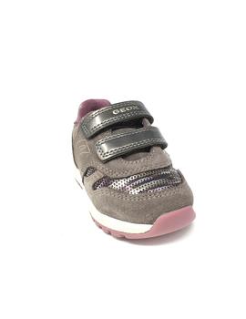 DEPORTIVO GEOX VELCRO SMOKE GREY ROSE