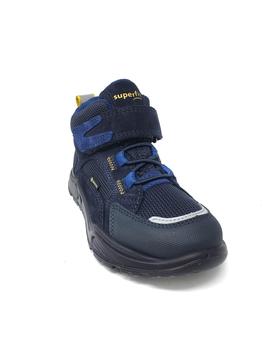 BOTIN GORE-TEX AZUL MARINO DETALLES MOSTAZA