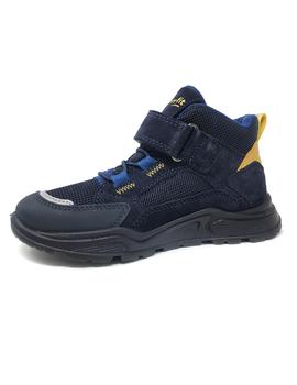 BOTIN GORE-TEX AZUL MARINO DETALLES MOSTAZA