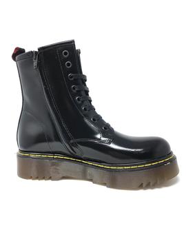 BOTA MILITAR PLATAFORMA NEGRA