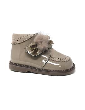 BOTIN CHAROL TAUPE VELCRO