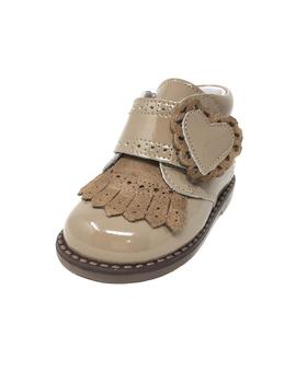 BOTIN CHAROL TAUPE DE VELCRO