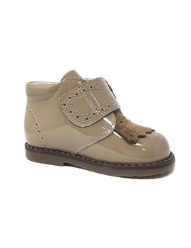 BOTIN CHAROL TAUPE DE VELCRO