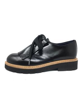 BLUCHER NAPA NEGRO CON SOLAPA