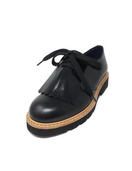 BLUCHER NAPA NEGRO CON SOLAPA