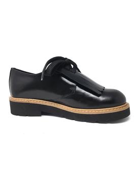 BLUCHER NAPA NEGRO CON SOLAPA