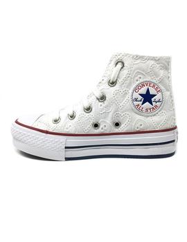 CONVERSE ALTA BLANCA BORDADA