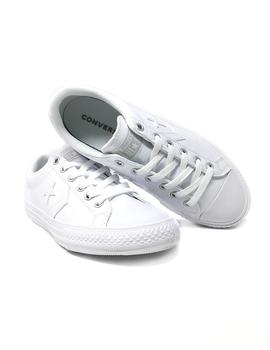 CONVERSE CORDON PIEL BLANCA